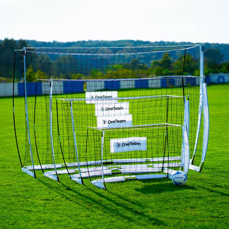 OneTeam Flex Square football goal 120 x 80 cm white 5