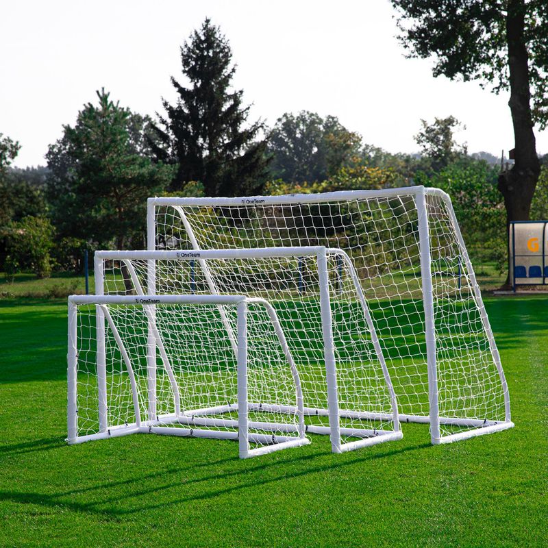 OneTeam PVC football goal 182 x 120 cm white 5