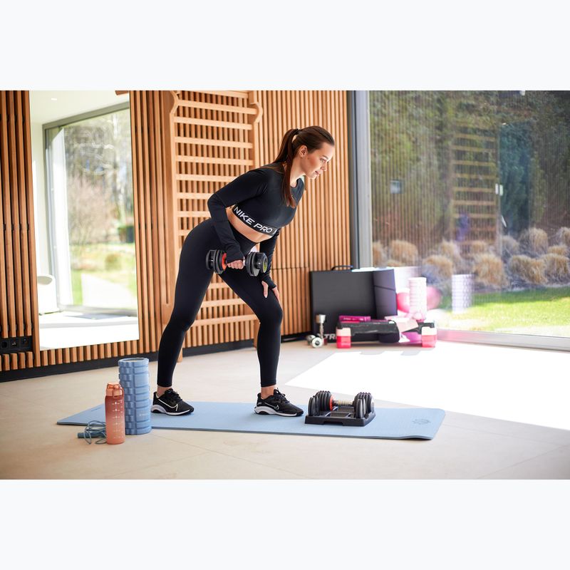 TREXO adjustable dumbbell set 2 x 5.75 kg black 7