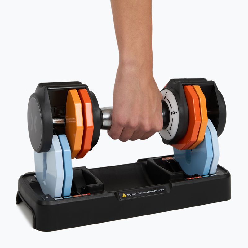 XTREXO adjustable dumbbell set 2 x 5 kg multicolour 11