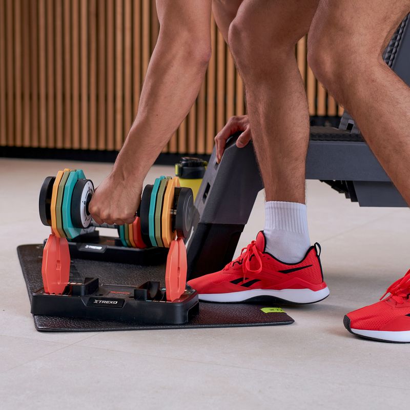 XTREXO adjustable dumbbell set 2 x 10 kg multicolour 9