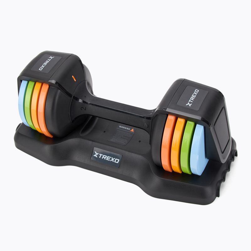 XTREXO adjustable dumbbell 11.5 kg multicolour