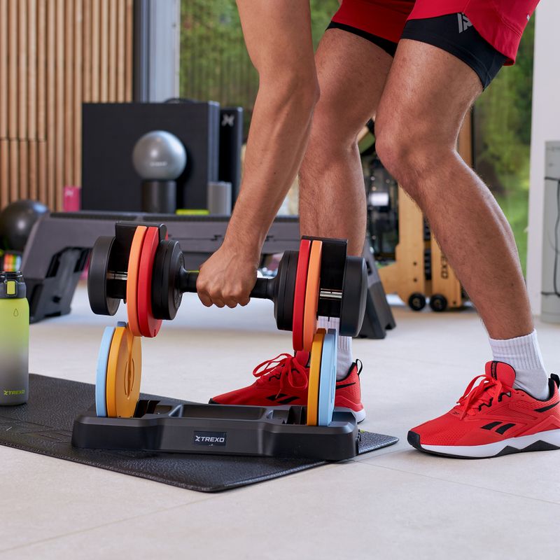 TREXO 25 kg adjustable dumbbell multicolour 8