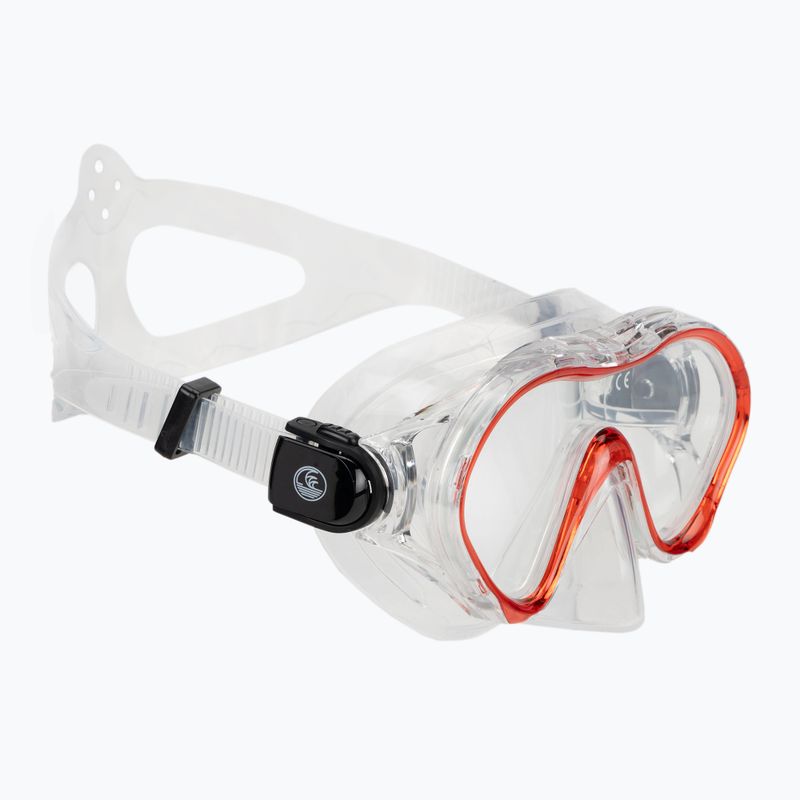 AQUASTIC Jetty snorkelling set mask + snorkel red 2