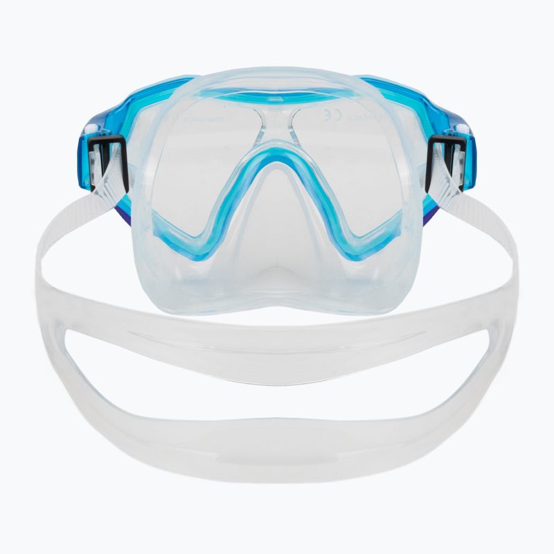 AQUASTIC Shelly children's snorkel kit mask + snorkel light blue 4