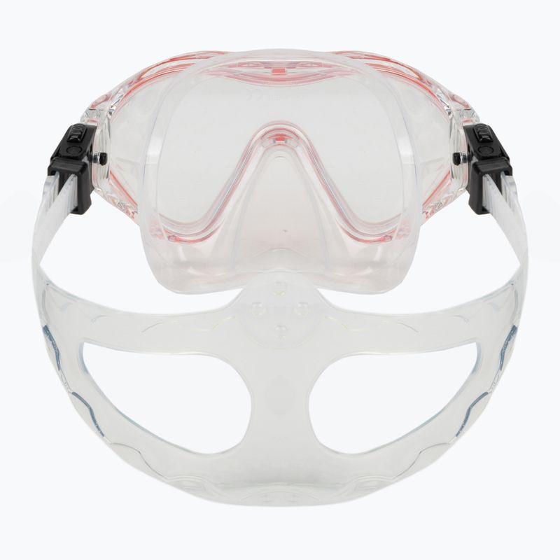 Children's snorkelling set AQUASTIC Minke mask + snorkel red 5