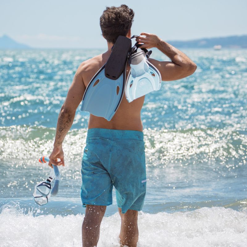 AQUASTIC Shoal snorkelling set mask + snorkel + fins blue 15