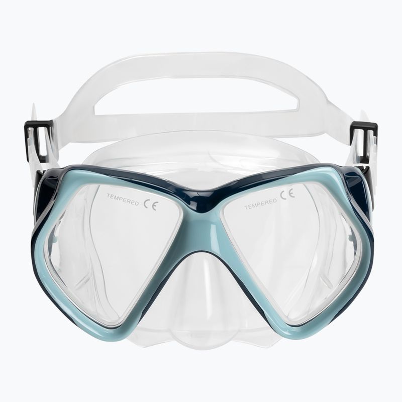 AQUASTIC Shoal snorkelling mask blue 2