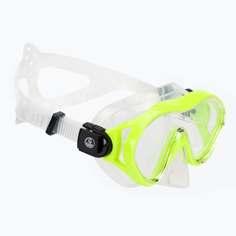 Children's snorkelling mask AQUASTIC Minke green