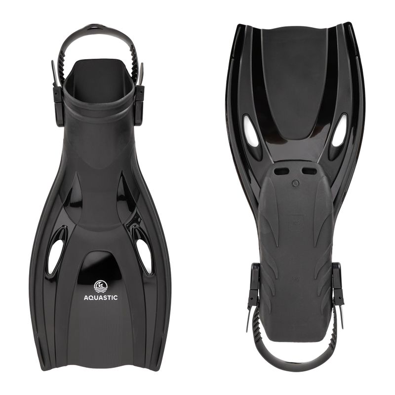 AQUASTIC Cove black snorkelling fins 6