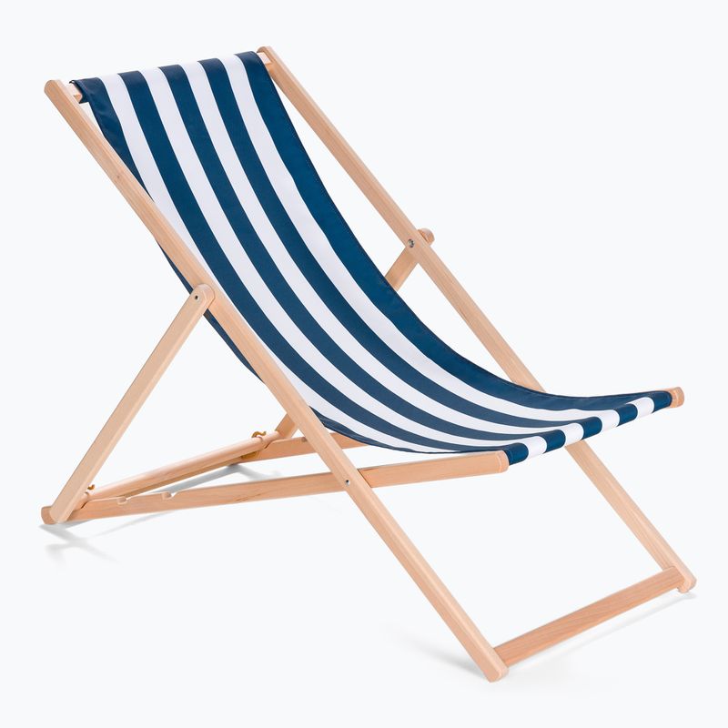 Adjustable garden lounger KADVA LSR01310 blue KSB001