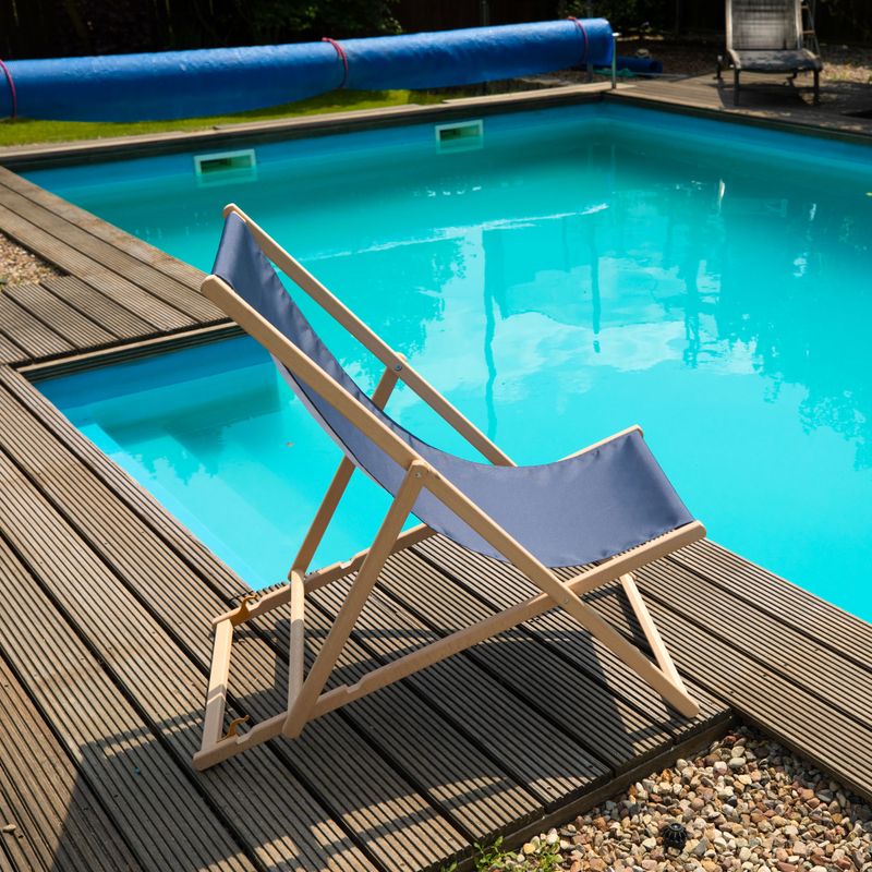 Garden lounger with adjustable backrest KADVA LSR01310 grey 5