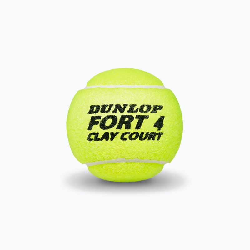 Dunlop Fort Clay Court tennis balls 4B 18 x 4 pcs yellow 601318 3