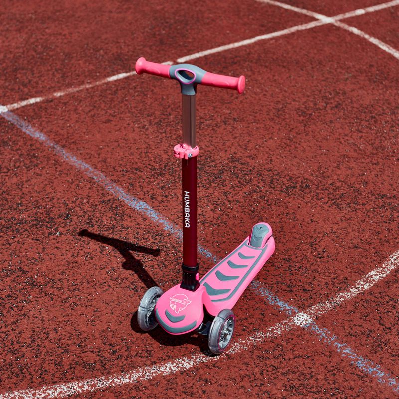 HUMBAKA Mini T children's three-wheeled scooter pink HBK-S6T 12