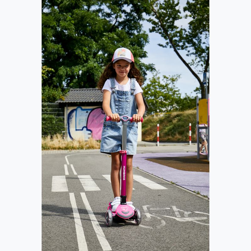 HUMBAKA Mini T children's three-wheeled scooter pink HBK-S6T 16