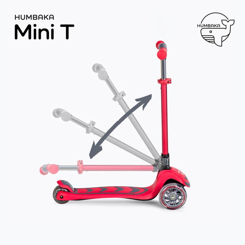 HUMBAKA Mini T children's three-wheeled scooter red HBK-S6T 3