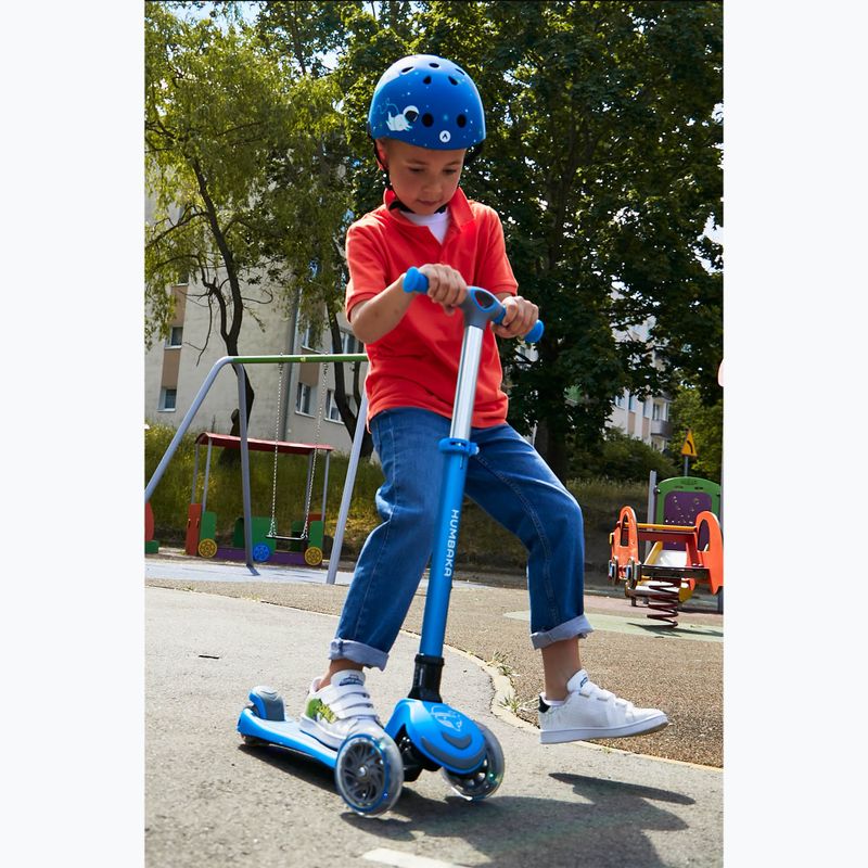 HUMBAKA Mini T children's three-wheeled scooter blue HBK-S6T 7