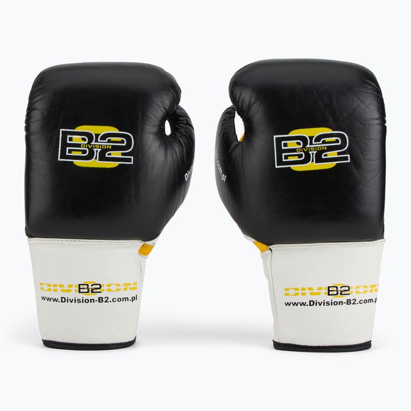 DIVISION B-2 boxing gloves DIV-PFG1500 Pro 3-Layer Foam black/white 2