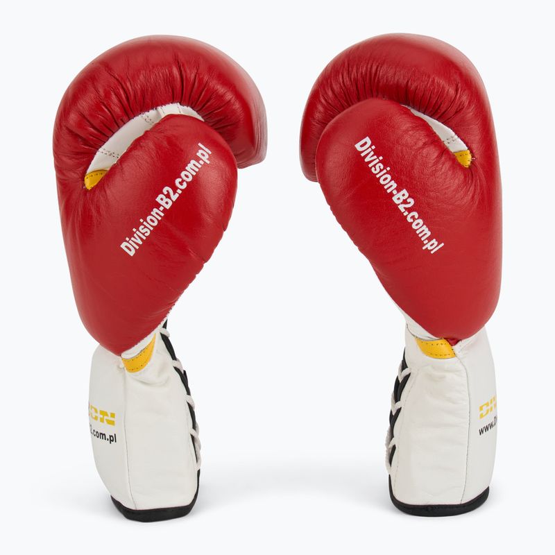 DIVISION B-2 boxing gloves DIV-PFG1500 Pro 3-Layer Foam red/white 4