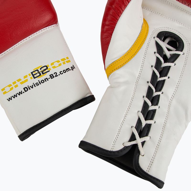 DIVISION B-2 boxing gloves DIV-PFG1500 Pro 3-Layer Foam red/white 6