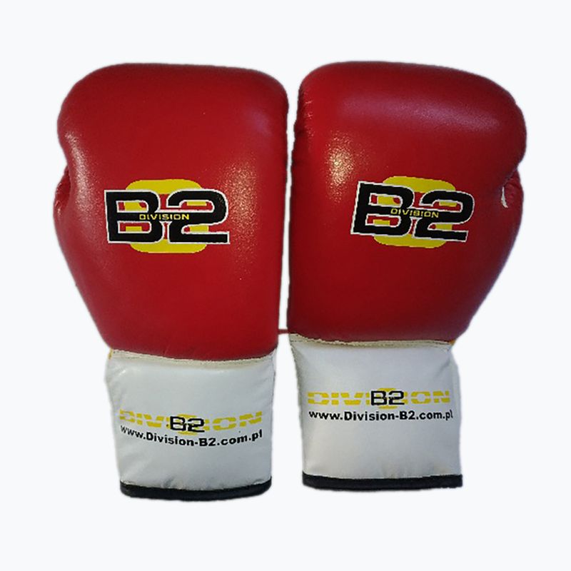 DIVISION B-2 boxing gloves DIV-PFG1500 Pro 3-Layer Foam red/white