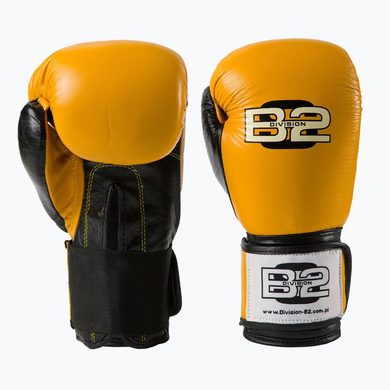 DIVISION B-2 yellow-black boxing gloves DIV-SG01 4