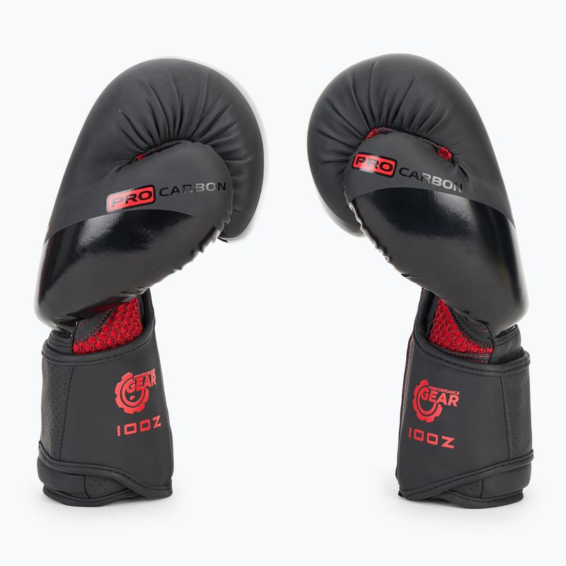 DIVISION B-2 Pro Carbon black/red boxing gloves 4