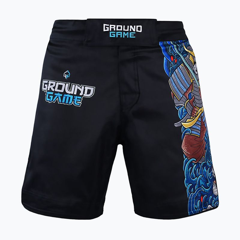 Ground Game MMA Yokai 3.0 men's MMA shorts black 22SHORTSMMAYOK3