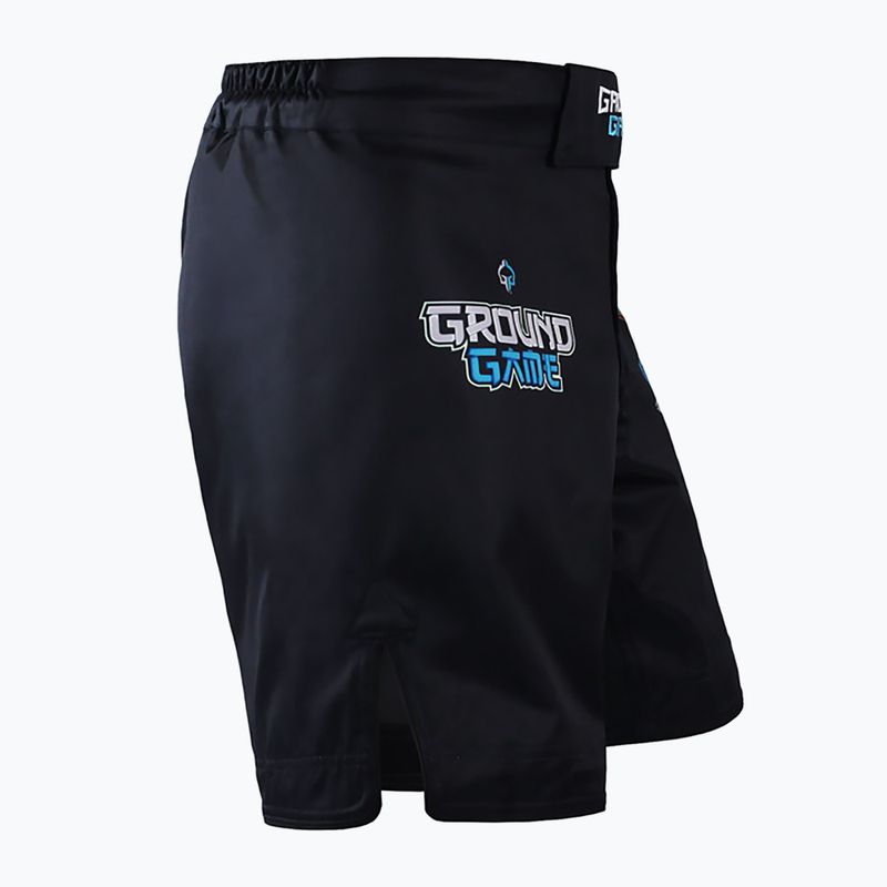 Ground Game MMA Yokai 3.0 men's MMA shorts black 22SHORTSMMAYOK3 2