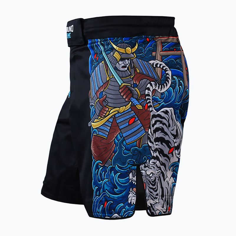 Ground Game MMA Yokai 3.0 men's MMA shorts black 22SHORTSMMAYOK3 3
