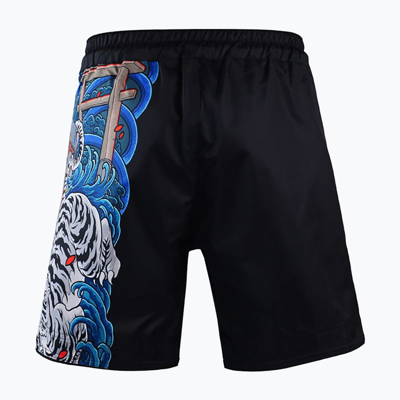 Ground Game MMA Yokai 3.0 men's MMA shorts black 22SHORTSMMAYOK3 4