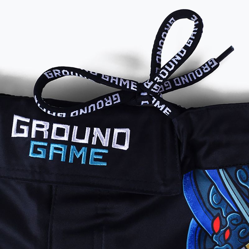 Ground Game MMA Yokai 3.0 men's MMA shorts black 22SHORTSMMAYOK3 5