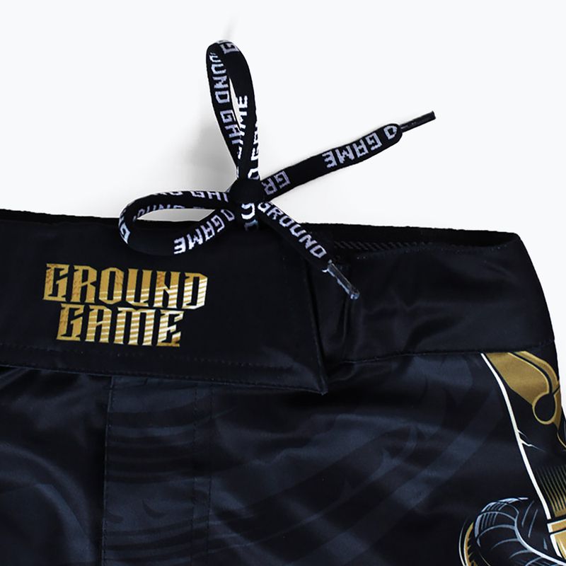 Men's Ground Game MMA shorts Oni Samurai black 22SHORMMASAM3 5