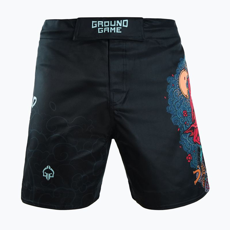Ground Game men's MMA Ashi Garami multicolour training shorts
