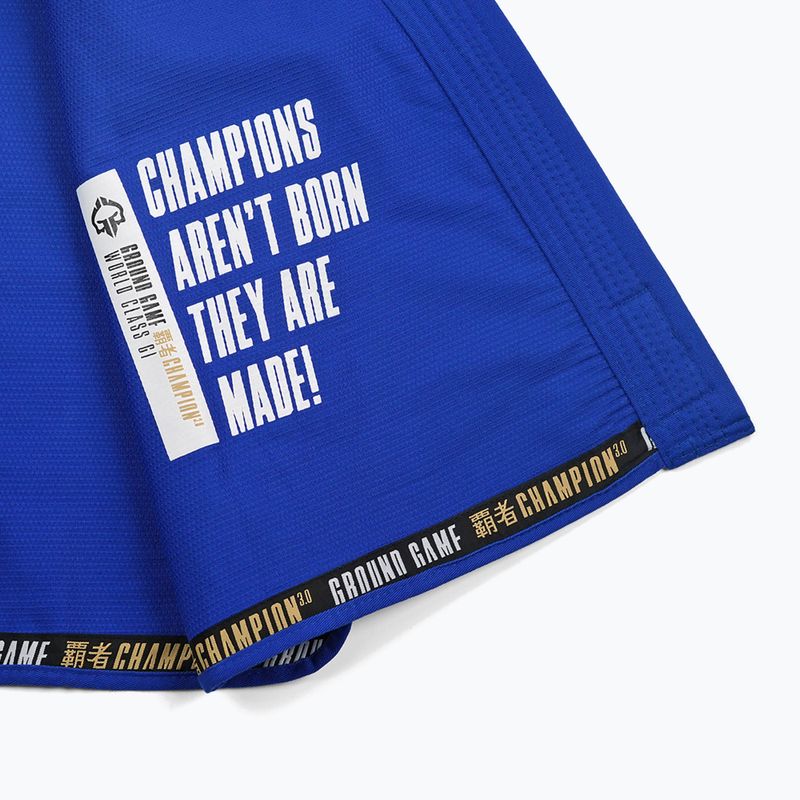 GI for Brazilian jiu-jitsu Ground Game Champion 3.0 blue 16