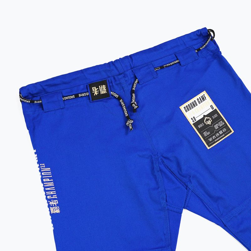 GI for Brazilian jiu-jitsu Ground Game Champion 3.0 blue 17