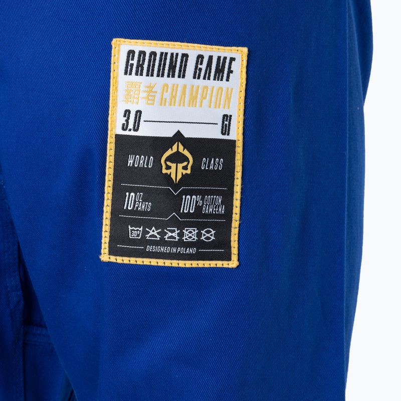 GI for Brazilian jiu-jitsu Ground Game Champion 3.0 blue 8