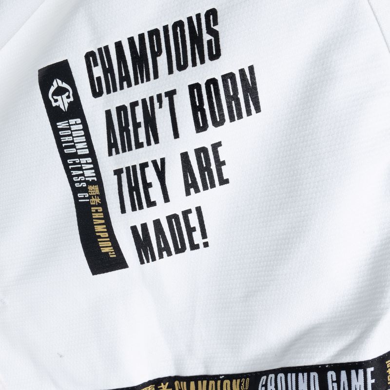 GI for Brazilian jiu-jitsu Ground Game Champion 3.0 white 10