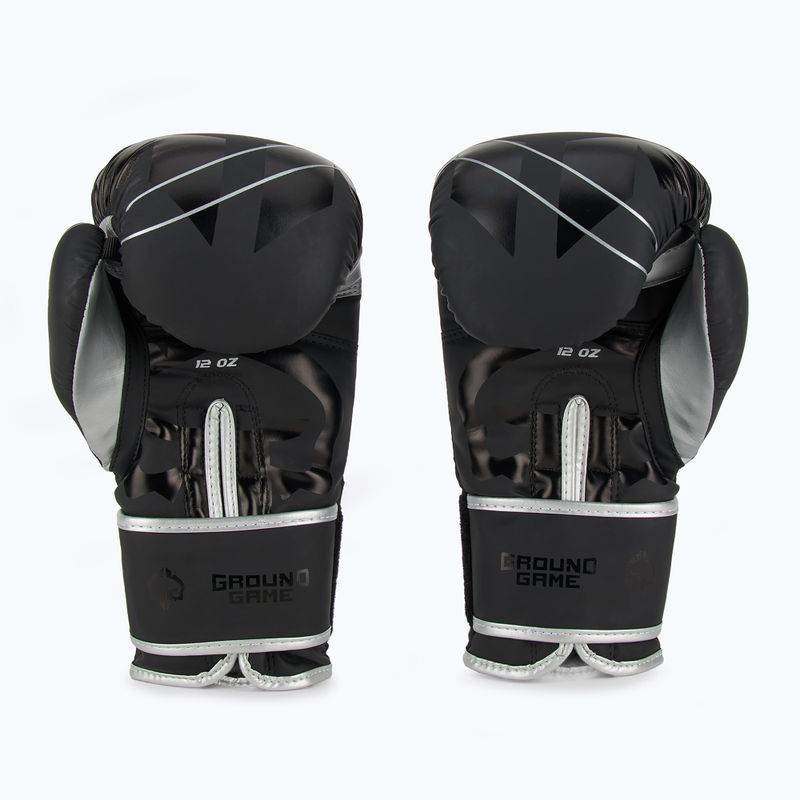 Ground Game Logo 3.0 boxing gloves black 3