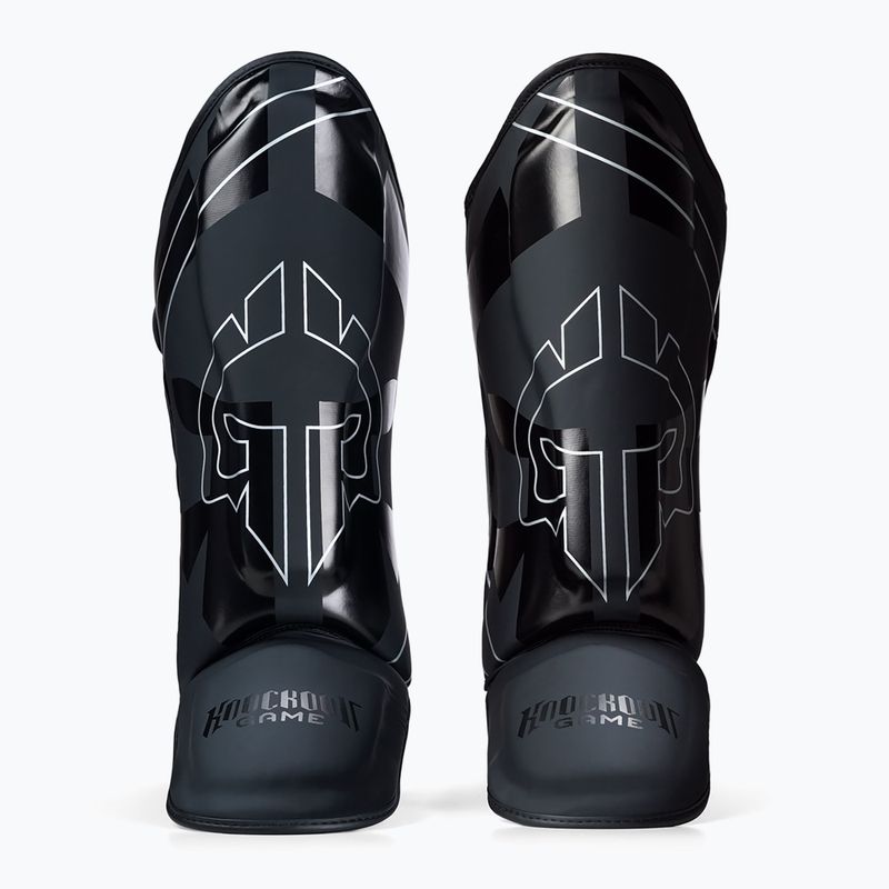 Ground Game Logo 3.0 tibia and foot protectors black