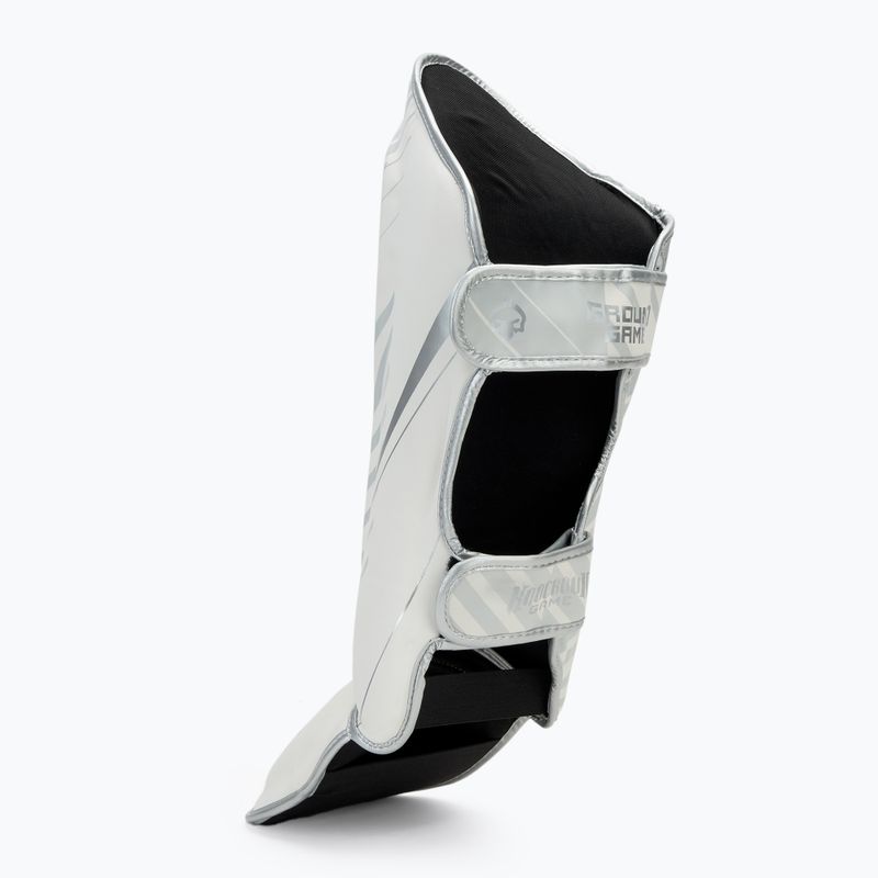 Ground Game Platinum white tibia and foot protectors 3