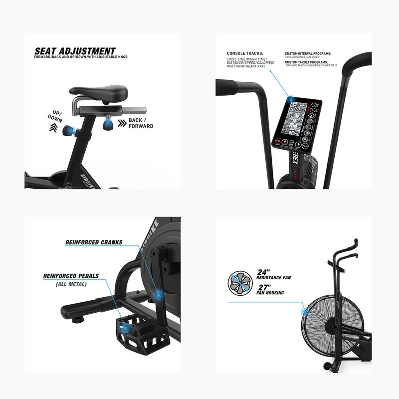 Air bike Xebex Air 1000 black 7