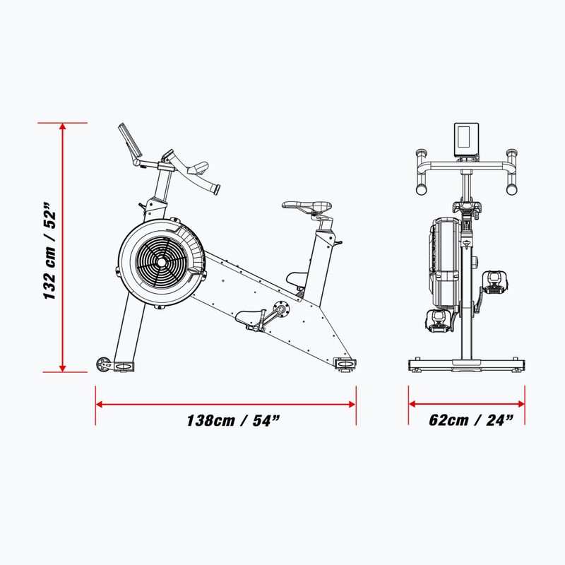 Air bike XEBEX Eco Air Cycle black 12