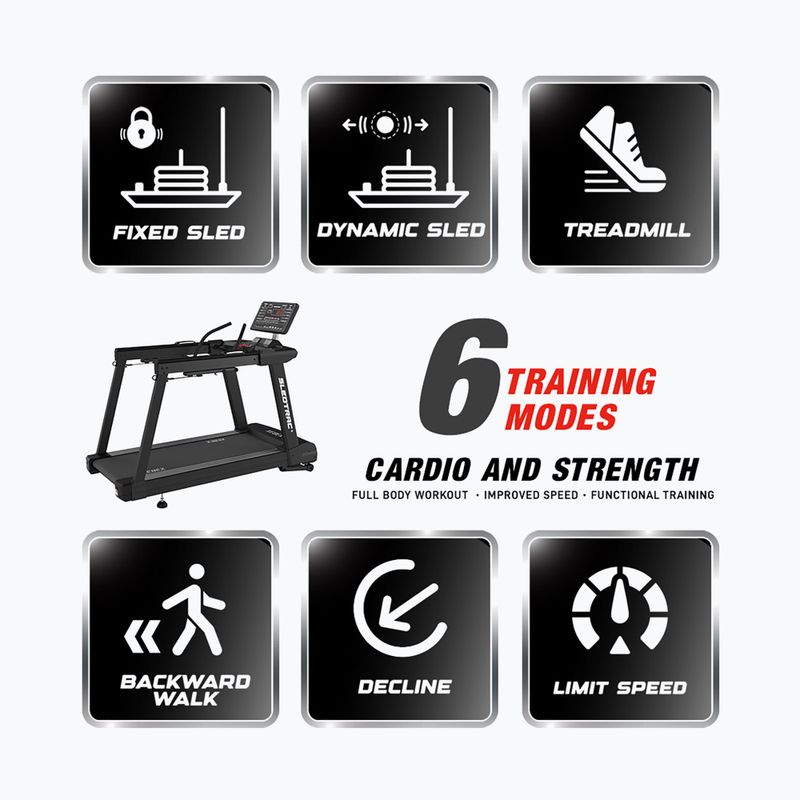 Electric treadmill XEBEX SledTrac 6000 black 4