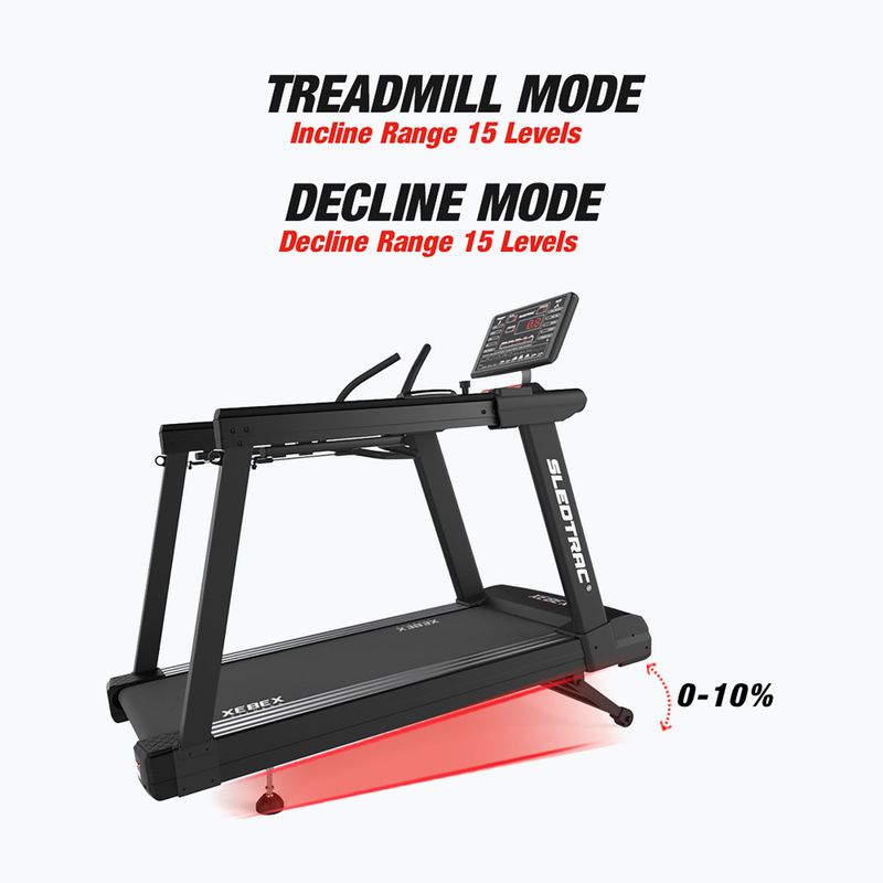 Electric treadmill XEBEX SledTrac 6000 black 8