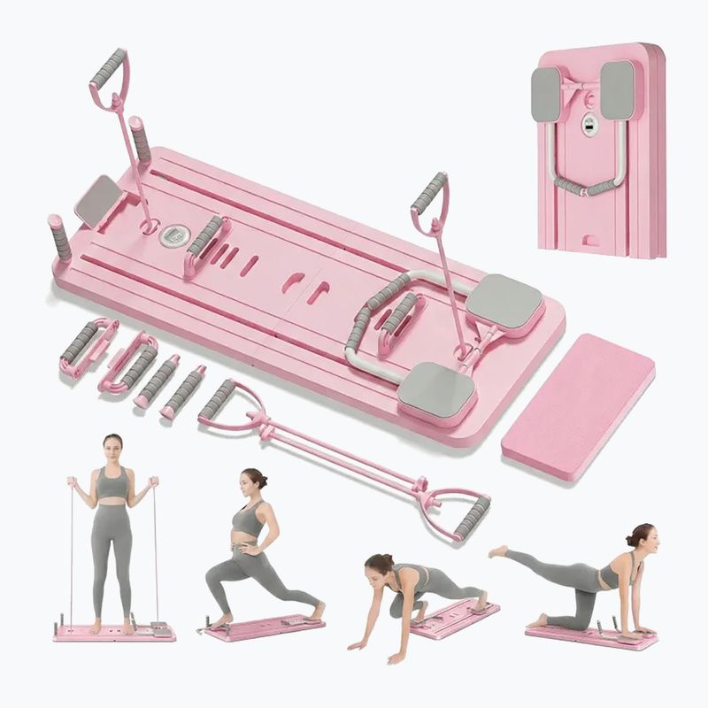 Pilates reformer Extralink 9w1 pink