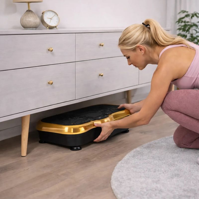 Vibration platform Extralink Moonwalk Spin Move black/gold 16