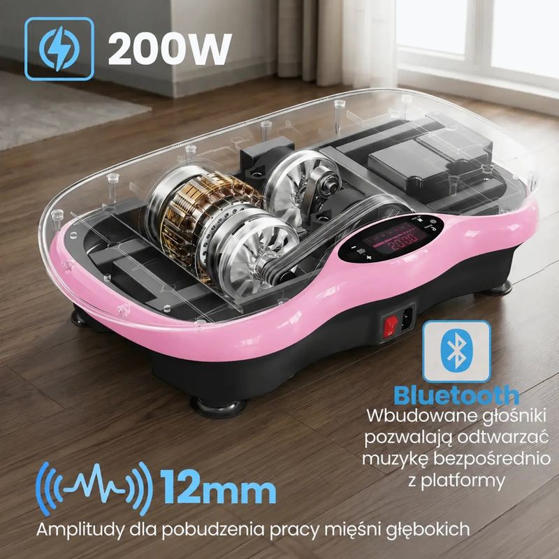 Vibration platform Extralink Moonwalk Spin Move black/pink 11