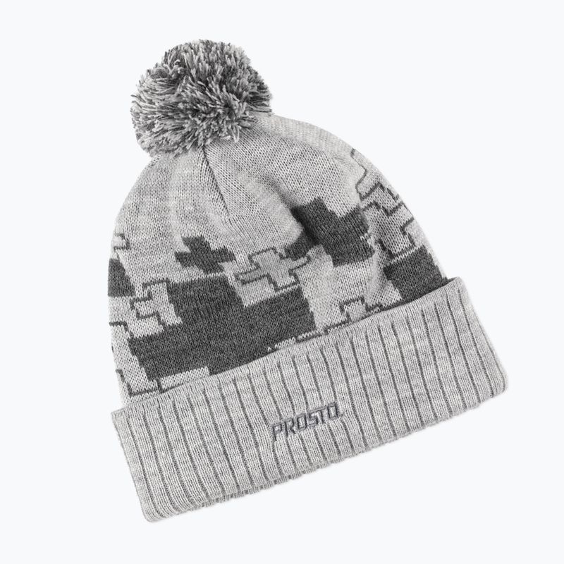 PROSTO Winter Snowmzy winter hat gray 6