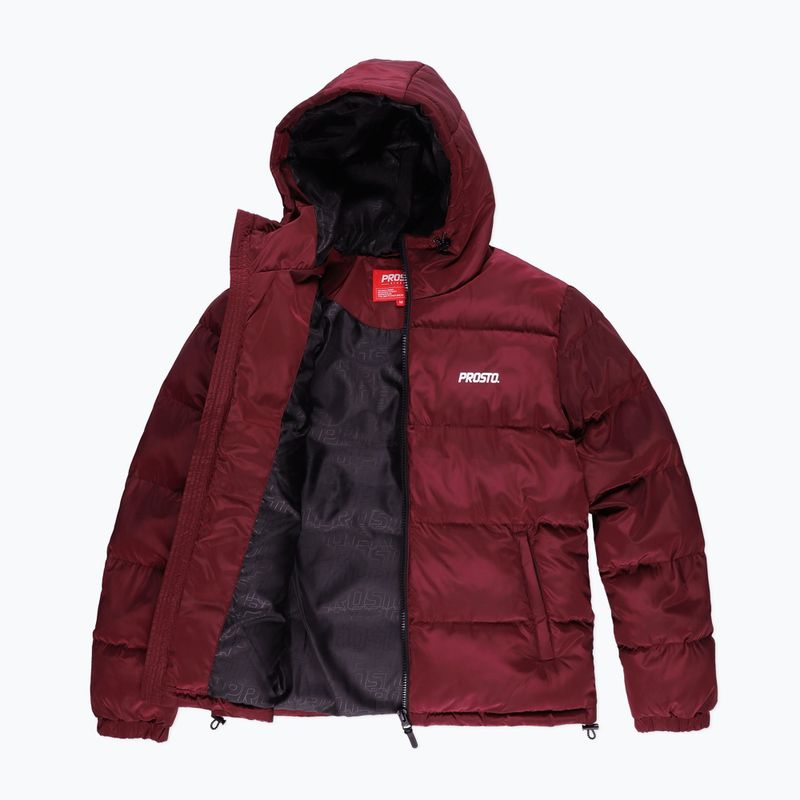 PROSTO men's winter jacket Winter Adament burgundy 3